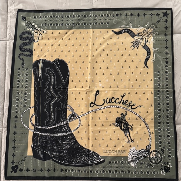 Lucchese Accessories - New Lucchese 1883 Bandana Boot Design Dual-size Unisex